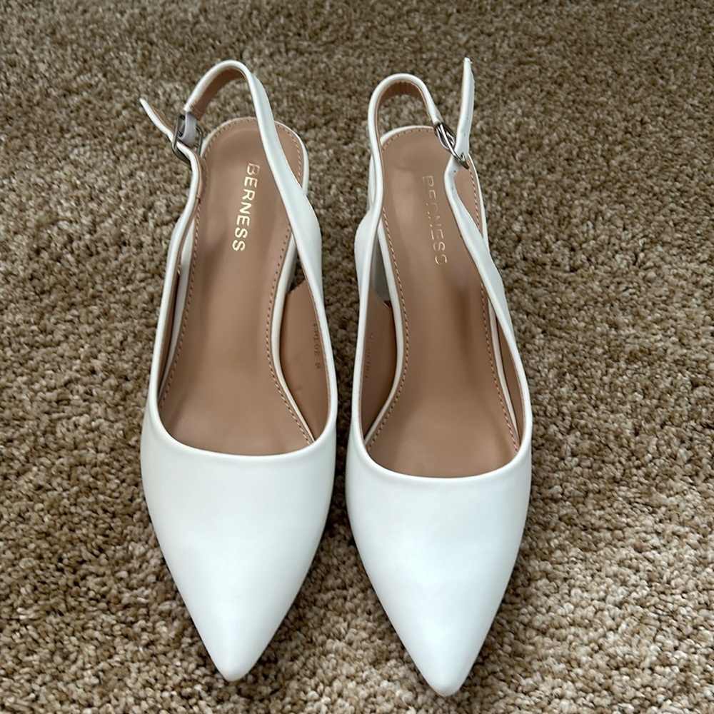 Berness Chloe sling back - white